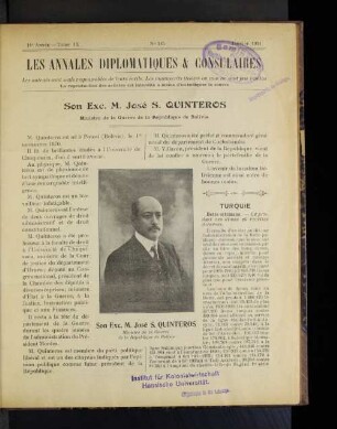Son Exc. M. Jose S. Quinteros