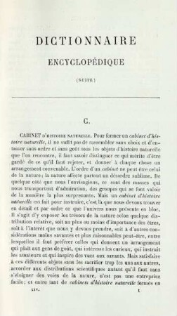 Dictionnaire encyclopédique (suite)