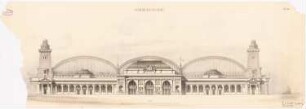 Hauptbahnhof, Frankfurt/Main: Vorderansicht 1:200