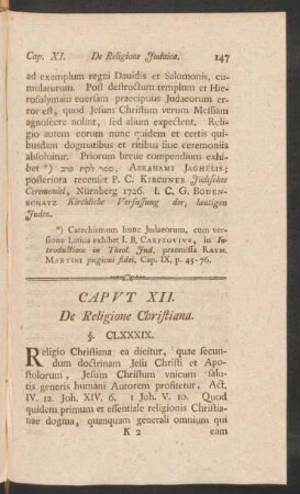 Caput XII. De Religione Christiana.