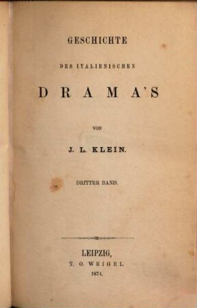 Geschichte des italienischen Drama's, 3,[1]