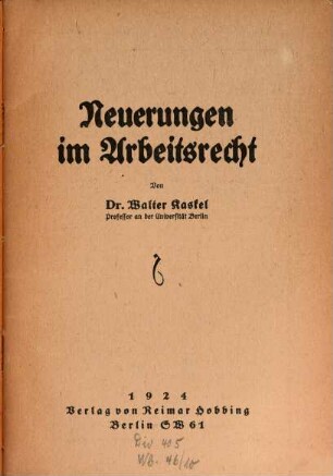 Neuerungen im Arbeitsrecht