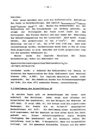 3.2 Bestimmung des Azimutfehlers A0