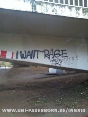 I WANT RAGE