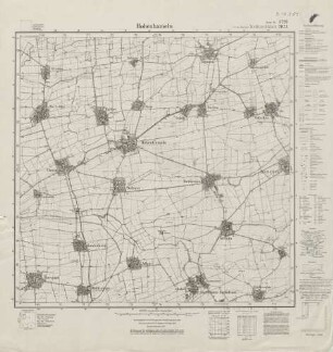 3726 (alte Nr.: 2023) Hohenhameln, Meßtischblatt (4cm - Karte)