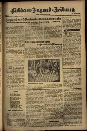 Zweite Ausgabe vom Donnerstag, den 21. Oktober 1937.
