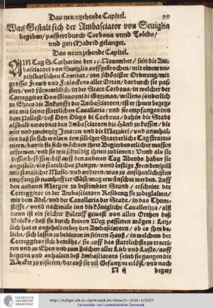 Das neunzehende Capitel.