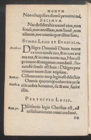 Summa Legis Et Evancelii.