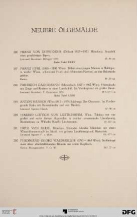 Neuere Ölgemälde (Nr. 196-202)