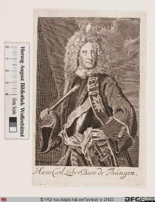 Bildnis Johann Carl von Thüngen (1694 Frhr., 1708 Reichsgraf)