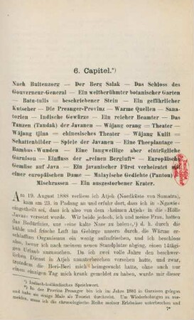 6. Capitel. Nach Buitenzorg. - ...