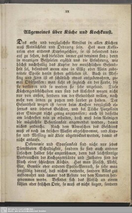 Allgemeines über Küche und Kochkunst