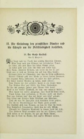 II. Die Gründung des preußischen Staates und die Kämpfe um die Selbständigkeit desselben