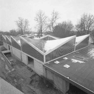 Bau der Nancyhalle.