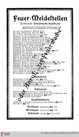 Feuermeldestellen