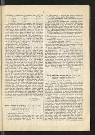 Vierte ordentliche Versammlung am 17. Februar 1883
