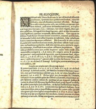 Præloquium.