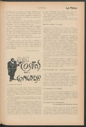 Cositas del congreso