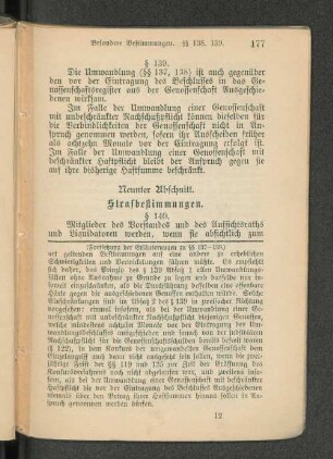 Neunter Abschnitt. Strafbestimmungen.