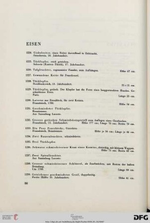Eisen (Nr. 1224-1296)