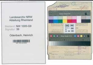 Entnazifizierung Heinrich Odenbach , geb. 07.12.1900 (Monteur)