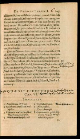 Quae Sit Feudi Forma, Cap. VI.