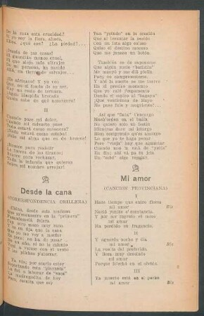 Mi amor : (Cancion provinciana)