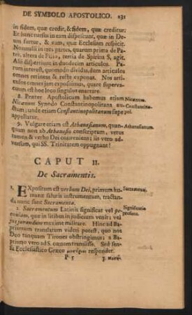 Caput 11. De Sacramentis.