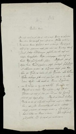 Nr. 1: Brief von Karl Otfried Müller an seinen Vater, Ohne Ort, 1818