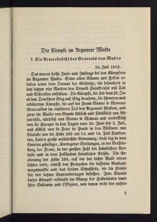 7-35, Die Kämpfe im Argonner Walde
