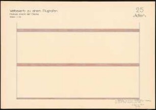 Hauptgebäude eines Flughafens Schinkelwettbewerb 1932: Festsaal: Ansicht der Decke 1:20