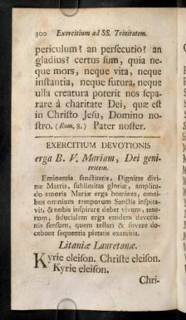 300-317, Exercitium Devotionis erga B.V. Mariam, Dei genitricem