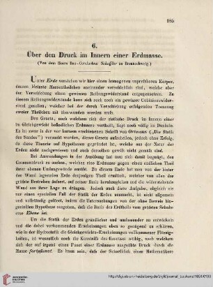 30: Über den Druck im Innern einer Erdmasse, [1]