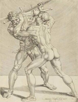 Zwei Fechtende, Blatt 3 aus der Folge "Die Fechter"