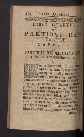 Liber Quartus de partibus reipublicae