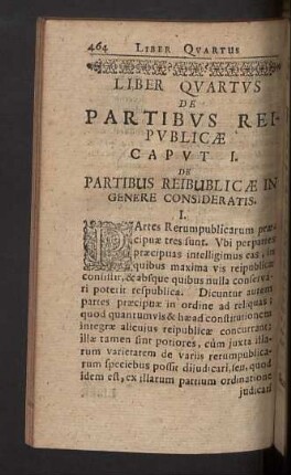 Liber Quartus de partibus reipublicae