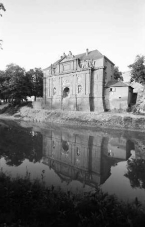 Breisach: Altes Rheintor mit Altrhein