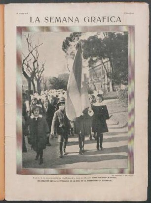 Celebración del 102 aniversario de la jura de la Independencia argentina