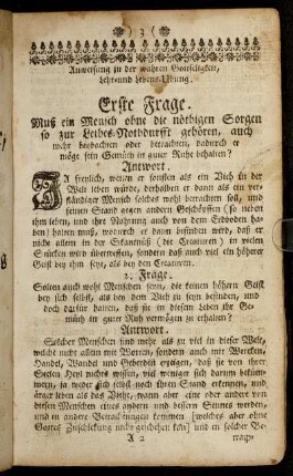 Anweisung zu der wahren Gottseligkeit, Lehr- und Lebens-Ubung.