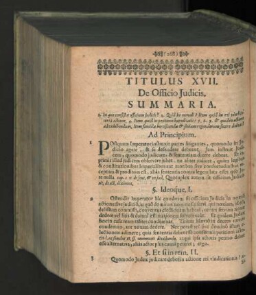 Titulus XVII. De officio judicis.