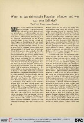 2: Wann ist das chinesische Porzellan erfunden und wer war sein Erfinder?