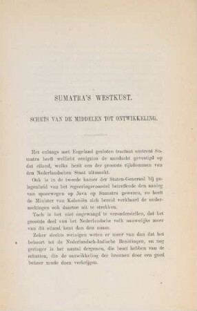 Schets van de middelen tot ontwikkeling