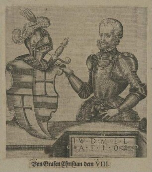 Bildnis des Grafen Johann VII. von Oldenburg und nicht des Christian VIII. wie die montierte Auschrift besagt