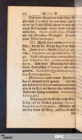 XIX. Wenn man einem parentiren solte / der in die Kirche begraben würde.