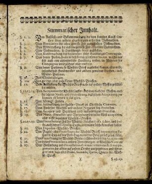 Summarischer Innhalt.