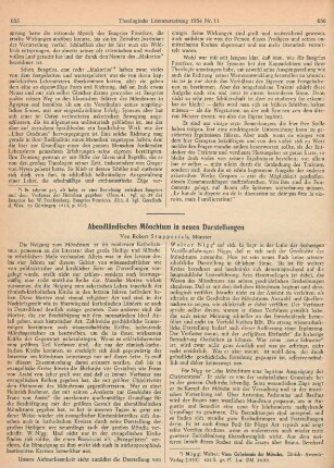 655-662 Abendländisches Mönchtum in neuer Darstellung