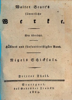 Nigels Schicksale, 3