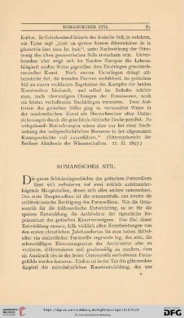 Romanischer Stil