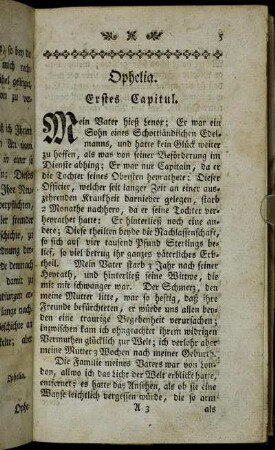 Erstes Capitul. - Fünftes Capitul.