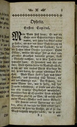 Erstes Capitul. - Fünftes Capitul.